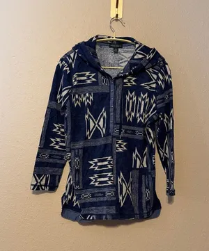 Lauren Ralph Lauren Aztec Design‎ Pullover Hoodie Size Large thumbnail 1