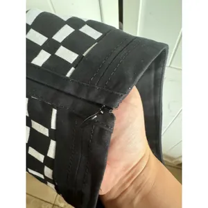 White House Black‎ Market Womens Skirt Sz 12 Black White Geometric Pencil Lined thumbnail 5