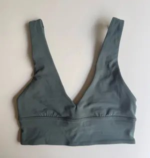 Green Lululemon V Neck Align Bra thumbnail 1
