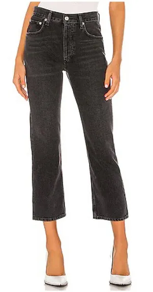 AGOLDE Ripley Straight Jeans Black thumbnail 1