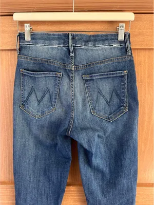 MOTHER Denim The High Waisted Looker Ankle Fray in Not Rough Enough Women’s size 26 thumbnail 6