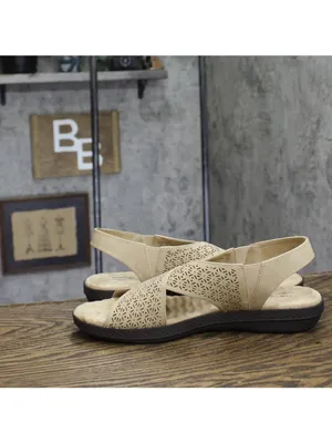 NWT Easy Street Claudia Slingback Sandals Comfort Wave CLAUD Sand Brown 11M thumbnail 8