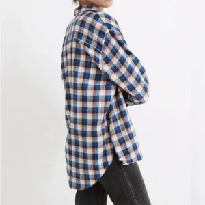 Madewell Flannel Sunday Shirt in Delgany Plaid XXS thumbnail 3