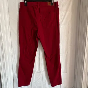 Tommy Hilfiger Red‎ Tribeca Skinny Crop Denim Pants Womens Size 10 Casual Preppy thumbnail 2