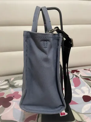 Marc Jacobs -The Tote Bag in Blue Canvas thumbnail 4