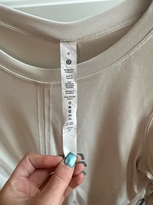 Lululemon Cream Long Sleeve Shirt thumbnail 2