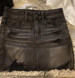 Black Denim Skirt thumbnail 1