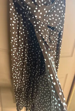 Rachel Rachel Roy Sleeveless Draped Polka Dot Midi Dress thumbnail 2