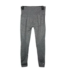 Gymshark‎ Leggings Womens XS Grey Marl Vital Rise Seamless Stretch High Waisted thumbnail 2