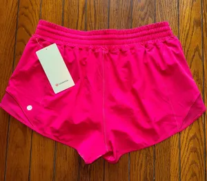 Lululemon Hotty Hot High Rise Short 2.5” Mulberry Spark Size 12 NWT thumbnail 1