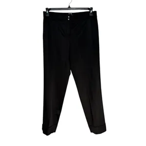White House Black Market Black Embellished Crystal Button Ankle‎ Pants Womens 6 thumbnail 8
