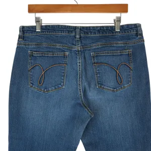 Ashley by 26 International‎ Jeans Womens 14S (34x28) Bootcut Stretch Denim Y2K thumbnail 4