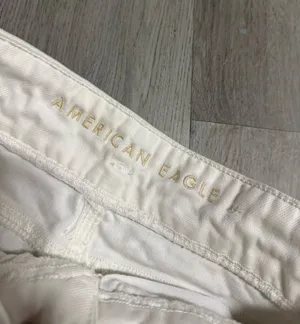 American eagle white mom jeans  thumbnail 6