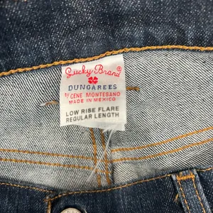 Y2K Lucky Brand Classic Low Rise Flare Dark Blue Bootcut Jeans thumbnail 5