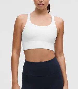 Lululemon Energy Bra long line strappy sports womens Gray size 2 medium support thumbnail 1