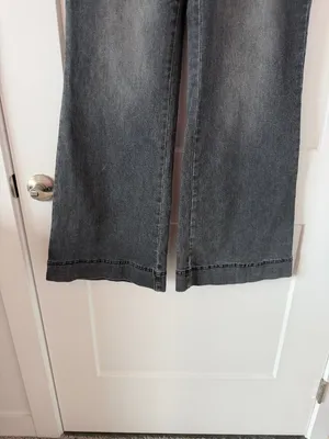 Flamingals Flare Wide Leg Jeans Black Size XL thumbnail 3