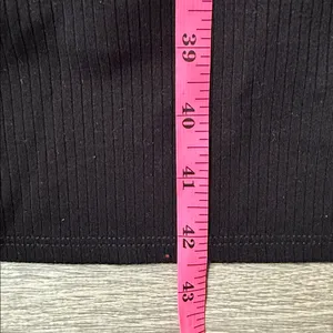 REFORMATION Black Cassi Ribbed Knit Dress Small thumbnail 11
