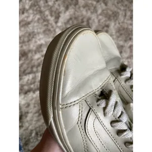 Vans Leather Low Top Sneakers Old Skool 90s Y2K Ivory VTG Skater Preppy Gen Z 6 thumbnail 11