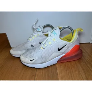 Nike Air Max 270 Shoes Womens Size 10 White Yellow Orange Running FZ3624-100 thumbnail 4