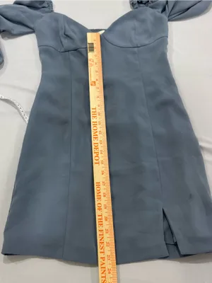 Aritzia Wilfred Novella Dress in Granite Blue Sz 6‎ thumbnail 6