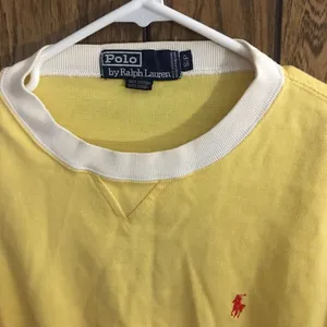 Ralph Lauren Yellow Vintage Crop Sweater thumbnail 4