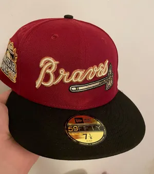 New Era Cap Hat club noho exclusive Rushmore saucy Atlanta braves 2000 all star game patch size 7 1/8 brand new thumbnail 1