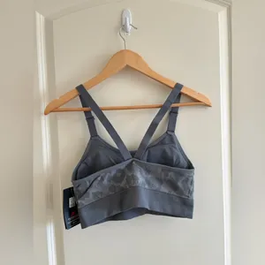 New Balance Medium Impact Sports Bra Color Gunmetal Size XL thumbnail 2
