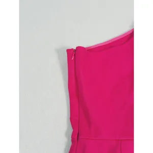 NWT Superdown Nava Asymmetrical Mini Dress Size XS Pink Bodycon Party Glam thumbnail 12