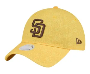 San Diego Padres 9TWENTY New Era Yellow Peace Flower Baseball Cap Dad Hat Hippie thumbnail 1