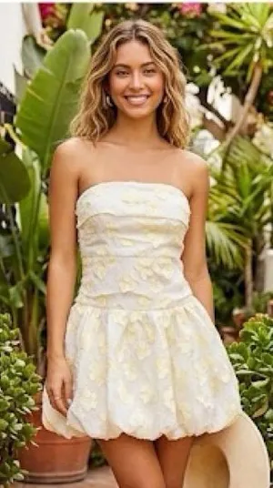 NEW AMANDA UPRICHARD Rendezvous Bubble Skirt Mini Dress S thumbnail 1