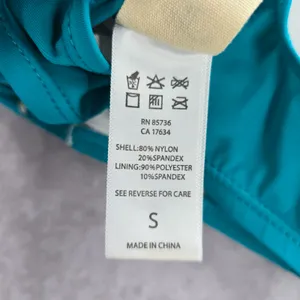 Urban Sea Green Cutout Racerback‎ Padded Swimwear Bikini Sports Bra S Small thumbnail 5