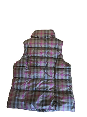 Old Navy Plaid Puffer Vest thumbnail 4