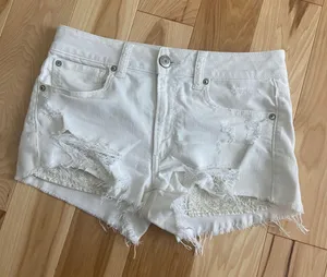 White High Rise Shorts thumbnail 3
