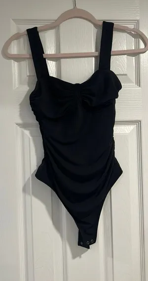 Abercrombie & Fitch Soft A&F Collection Black Bodysuit thumbnail 1