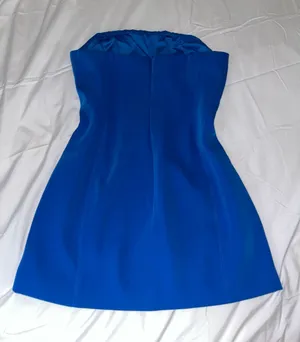 Meshki Mini Dress Blue Maci Crepe Cobalt thumbnail 1