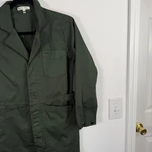 Alex Mill Expedition Cotton Jumpsuit Green Utility Boiler Suit Gorpcore Women XS thumbnail 3