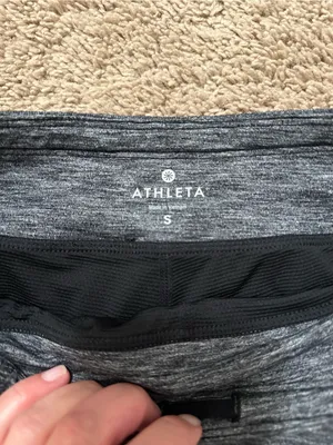Athleta Excursion Skort Skirt Women's Size Small Pull On Charcoal Gray Pockets thumbnail 7