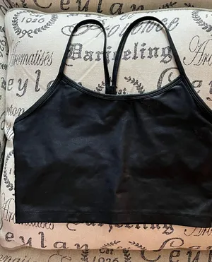 Aerie Offline The Hugger Crackle Racer back Sports Bra thumbnail 2
