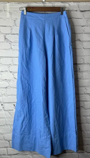 Free People Light Blue high rise wide leg pants size xs thumbnail 1