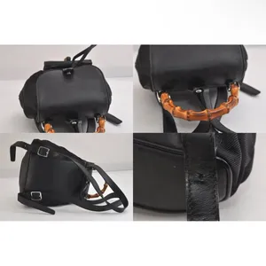 Gucci Black Backpack with Bamboo Handle thumbnail 6