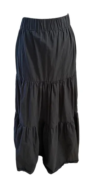 DISSH Black Cotton Tiered‎ Maxi Skirt Size 2 thumbnail 1