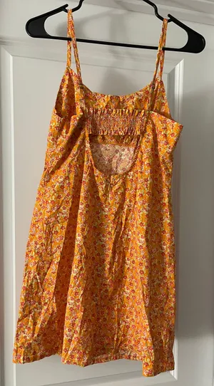 Wild Fable Orange Floral Sun Dress thumbnail 2
