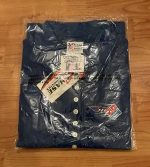 Vtg Chase Authentics Nascar Women's Polo Shirt "Domino's Pizza" Size M Blue thumbnail 1
