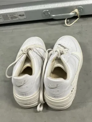 Nike Air Force 1 PLT.AF.ORM size 7 Women’s White Leather Platform Sneakers thumbnail 5