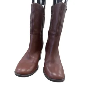Nine West Womens Brown Leather retro Y2K Mid Calf Boots Size 10M SKU 7171 thumbnail 6