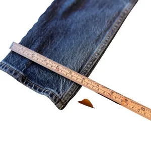 Levi’s Premium 70s High Slim Straight Jeans 23 Big E Dark Wash Button Fly Denim thumbnail 9