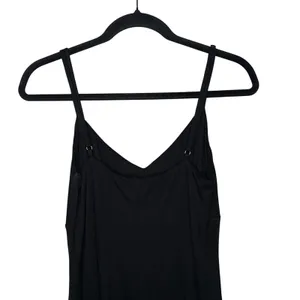 Lovers and Friends Mini Dress Womens M Black Excellent Spaghetti Strap V-Neck thumbnail 3