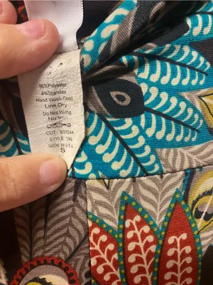 Boho Wide-Leg Palazzo Pants in Teal, Brown & Mustard thumbnail 7