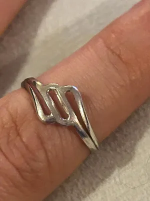 Ring band 925 sterling silver unique rare size 6.25 thumbnail 1