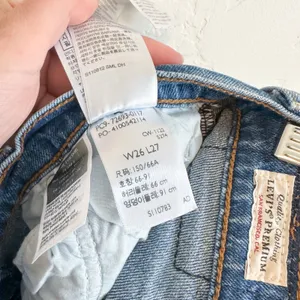 Levi's Premium | Cotton Ribcage Straight Ankle High Rise Jeans Medium Wash thumbnail 8